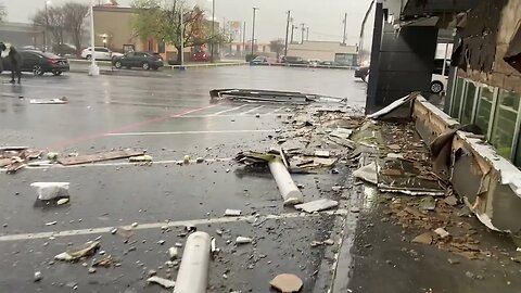 Irving, Texas: Car dealership damaged during storm earlier this evening. part 3