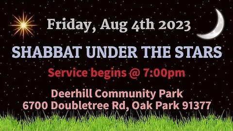 Shabbat Under the Stars