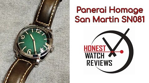 San Martin SN081 ⭐ Panerai Radiomir Homage ⭐ Sterile Dial Automatic Honest Watch Review #HWR