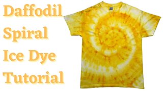 Tie-Dye Pattern: Daffodil Double Stripe Spiral