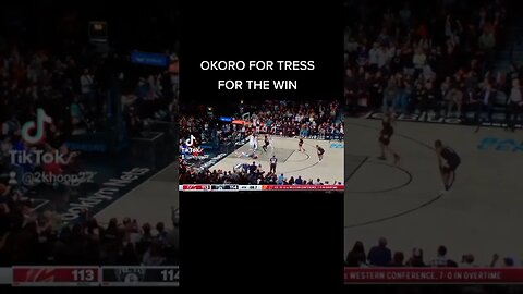 OKORO FOR TRESS FOR THE WIN #cavs #nets #nba #nba2k23