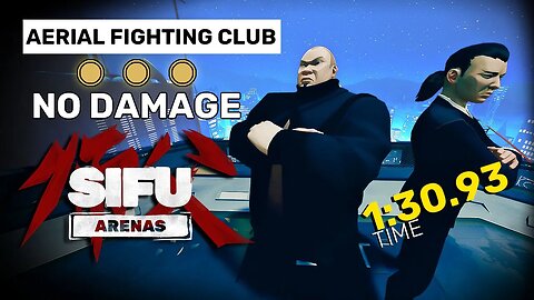 Aerial Fighting Club - Sifu Arenas Gameplay [No Hit, Gold Stamps, 1:30 Speedrun]