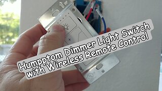 Humpptom Light Switch Dimmer with Wireless Remote Control, Unboxing, Installation, Review