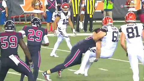 JJ Watt Goes Full Goldberg with Insane SPEAR on Bengals Lineman to End Game