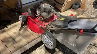 Seasonal maintenance on the mower (2022)