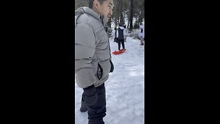 Baby windmill at the snow - Bboy Chocolate