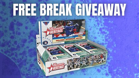 FREE BASEBALL CARD BREAK GIVEAWAY!