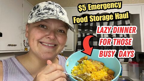 Lazy Dinner For Busy Days || $5 EMERGENCY Food Storage Haul || “Fast Food” At Home To SAVE $$$