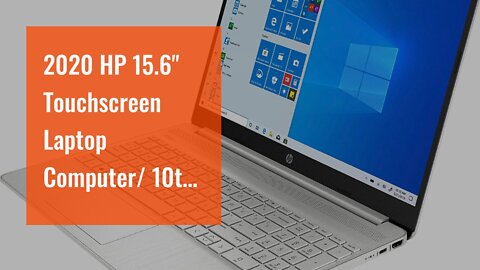 2020 HP 15.6" Touchscreen Laptop Computer/ 10th Gen Intel Quard-Core i5 1035G1 up to 3.6GHz/ 12...