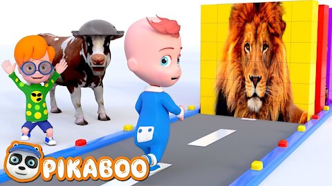 🤩 Wild Animals and Fruits with Funny Baby Style PC Games | Pretend Play Cartoon with PiKaBOO