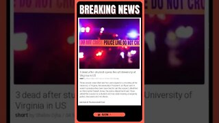 Actual Information | 3 dead in University of Virginia shooting | #shorts #news