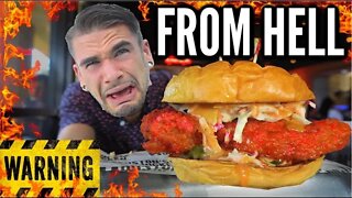 SPICIEST CHICKEN SANDWICH CHALLENGE EVER | LAS VEGAS'S HOTTEST CHICKEN | Spiciest Food I've Ever Had