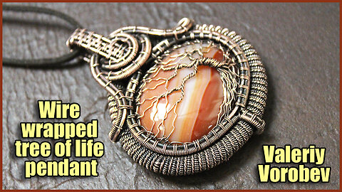Wire wrapped tree of life pendant