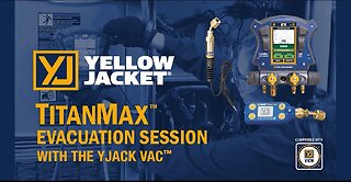 Using the YELLOWJACKET® TITANMAX™ Digital Manifold with the YELLOWJACKET® YJACK VAC® Vacuum Gauge