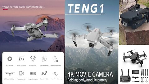 Folding Drone 4K Aerial Photography 4K Dual Camera #drone #dronevideo #dronephotography