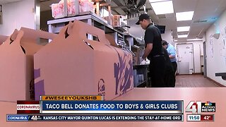 Taco Bell donates food to Boys and Girls Clubs