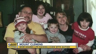 Mt. Clemens mother raising 4 children diagnosed with autism