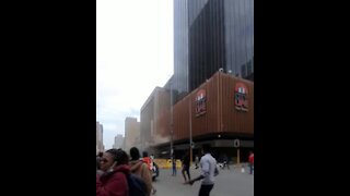 City Life Pearl Towers building on fire in Durban