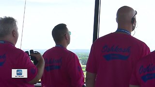Air traffic control keeps busy at the start of EAA