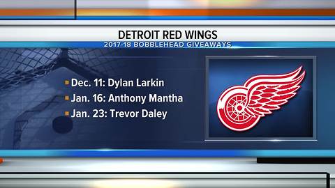 Red Wings promotional schedule includes 6 bobblehead giveaways