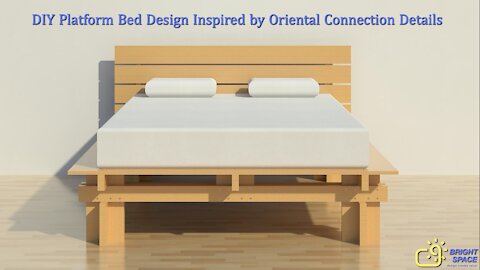 DIY Platform Bed Design Inspired by Oriental Connection Details