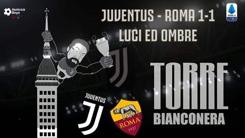 TORRE BIANCONERA : JUVENTUS ROMA 1-1 : LUCI ED OMBRE