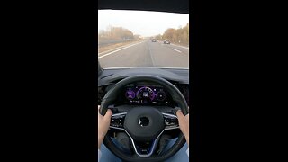 VW GOLF 8 GTE Acceleration on Autobahn 245HP