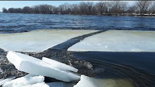 INSOLITE : Sur le fleuve, le printemps se manifeste sans pitié !