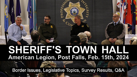 Sheriff Norris holds a town hall to update the community