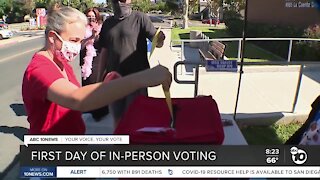 San Diego begins first day of in-person voting