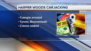 Police: 5 suspects in custody for Harper Woods carjacking