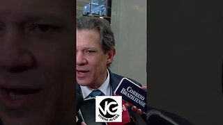 Ministro da Fazenda, Fernando Haddad, conversa com a imprensa #lula #haddad