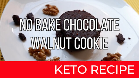 No Bake Chocolate Walnut Cookie | Keto Diet Recipes