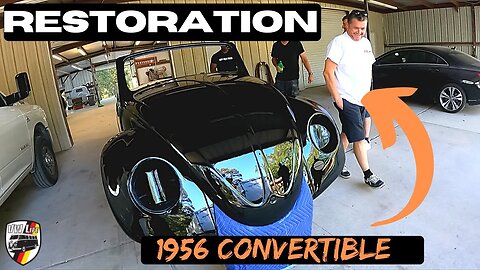 He's doing a Full Restoration on at 1956 Convertible Beetle! a look inside a premier VW body shop...