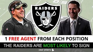 Raiders 2022 NFL Free Agency: 1 Free Agent From Each Position Las Vegas Is Most Likely To Sign