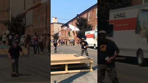 Open Streets Lancaster, PA Recap will be up later today,@ponceurbanfilms big ollie 🔥 #skate