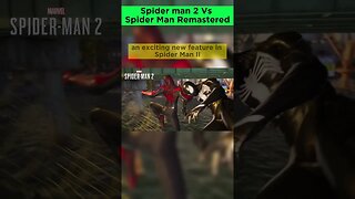 Spider man 2 Vs Spider man remastered #spiderman2 #spidermanremastered