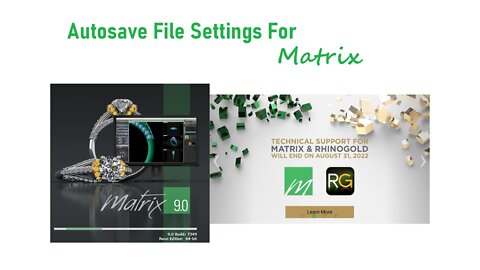 Autosave file settings matrix 9 | 8 | gold | Matrix tutorials