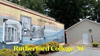 Rutherford College, NC, Town Center - Small Towns - Walk & Talk Tour - Vlogging America