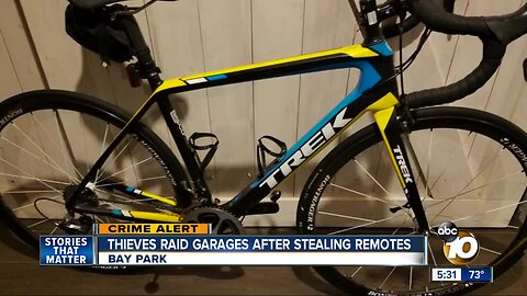 Thieves steal remotes, raid garages while residents sleep