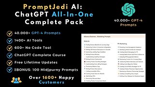 PromptJedi AI ChatGPT All In One Complete Pack