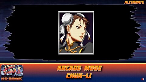 Super Street Fighter 2: Turbo Hyper HD Remix: Arcade Mode - Chun-Li (Alternate)