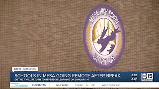 Mesa Public Schools switching to online learning in January