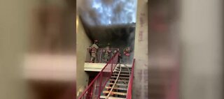 Around 30 people displaced in Las Vegas apartment fire near Chinatown