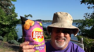 Lays Dill Pickle Flamin Hot Potato Chips