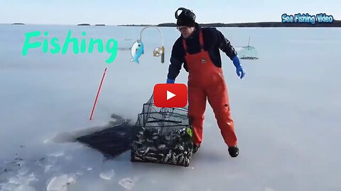 Amazing ice fishing techniques just wow 😳😲