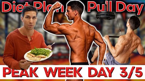 PEAK WEEK Diet & Training Plan DAY 3/5 for my FIRST Bodybuilding Show (ALL Time LOW Energy...🥵)