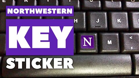 Northwestern University Keyboard N Key Sticker