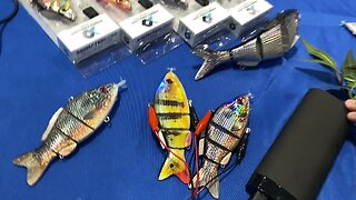 REALISTIC BATTERY Powered Fishing Lure SWIMS LIKE REAL BAIT FISH!