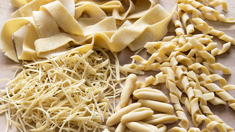 How to make pasta shapes at home - tagliatelle, farfalle, pappardelle, angel hair pasta, fusilli